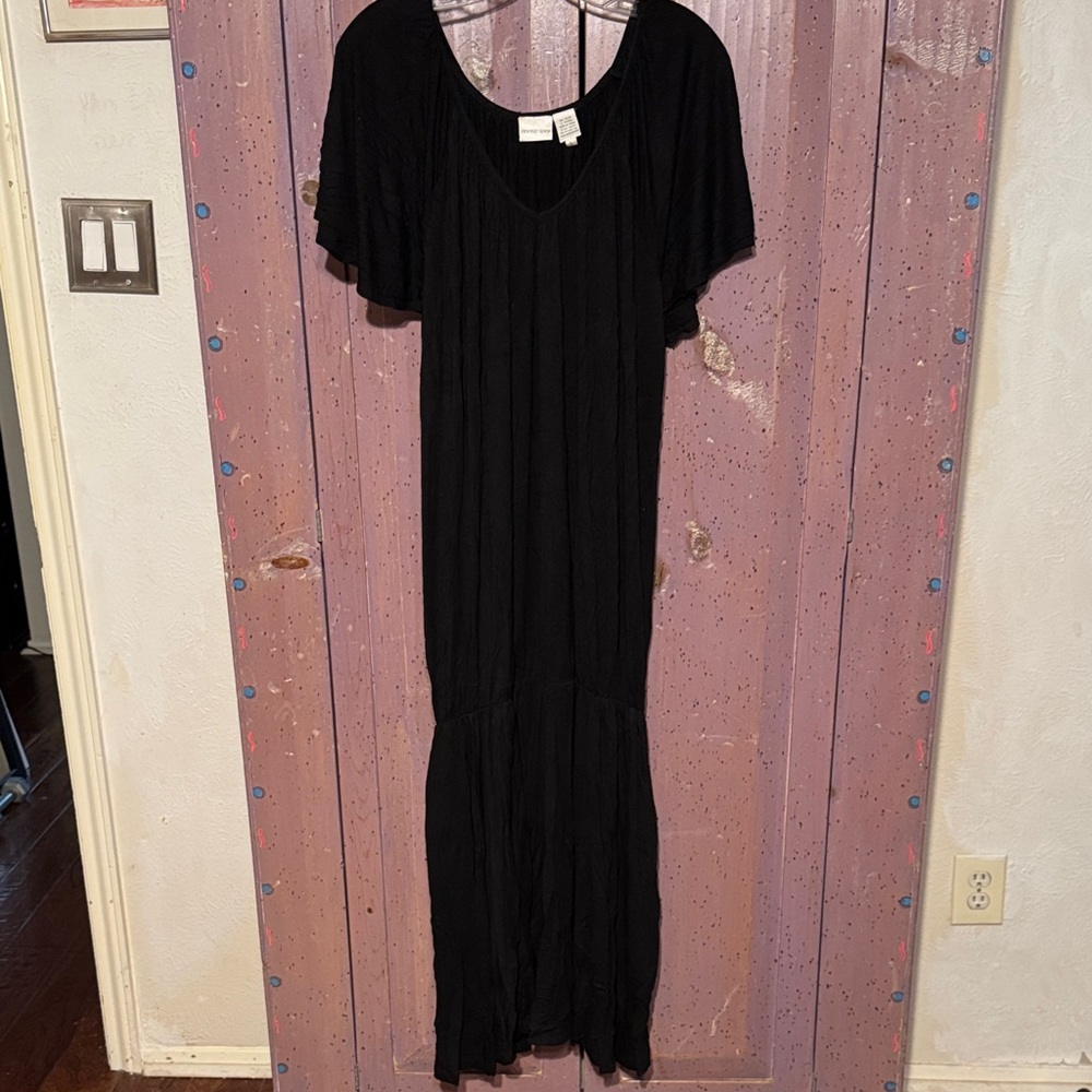 Newport News Black Maxi Dress